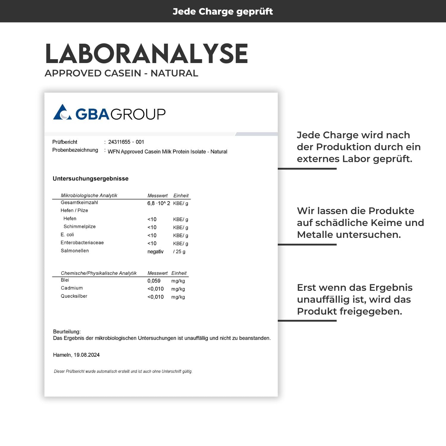 Approved Casein - Probe