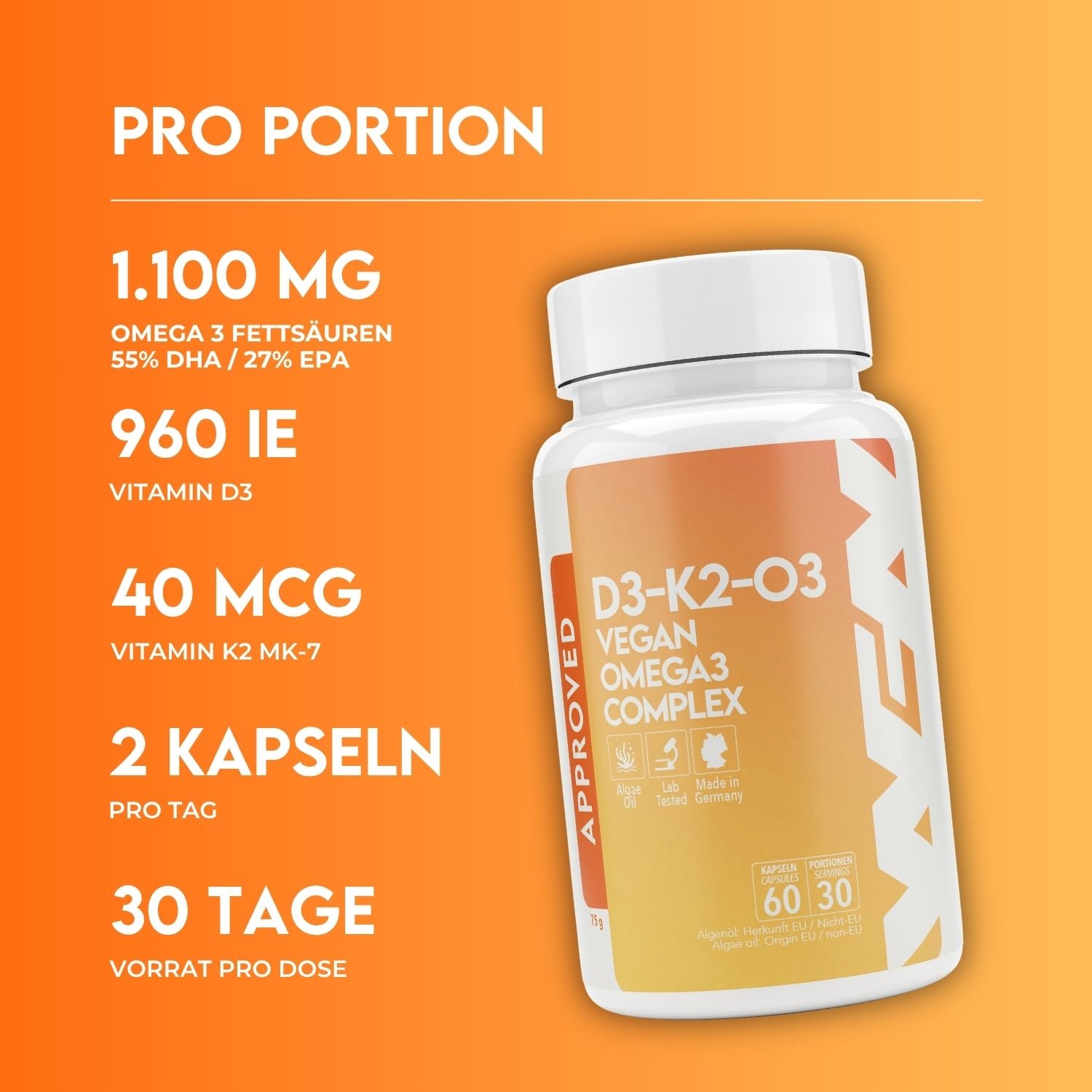Approved D3-K2-O3 Vegan